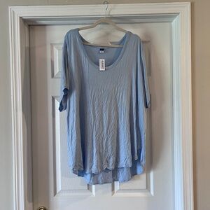 Old Navy Women's Light Blue Scoop Neck Tunic